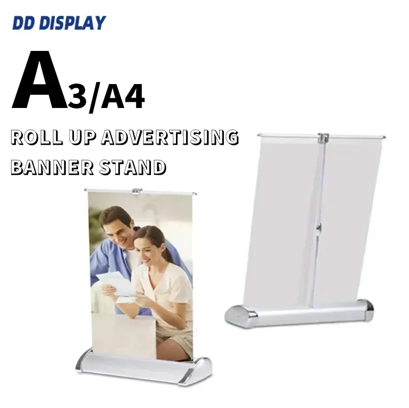 

DD A4/A3 Custom Banner Teardrop Table Mini Roll Up Advertising Banner Stand Exhibition Trade Show Retractable Display Banners