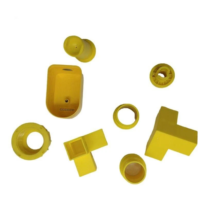 4Pcs Yellow Square Round PVC Soft Rubber Pipe Sleeve Tube Cap Table Chair Foot Non-slip Pad Protective Cover 22/25/28/30/32/40mm