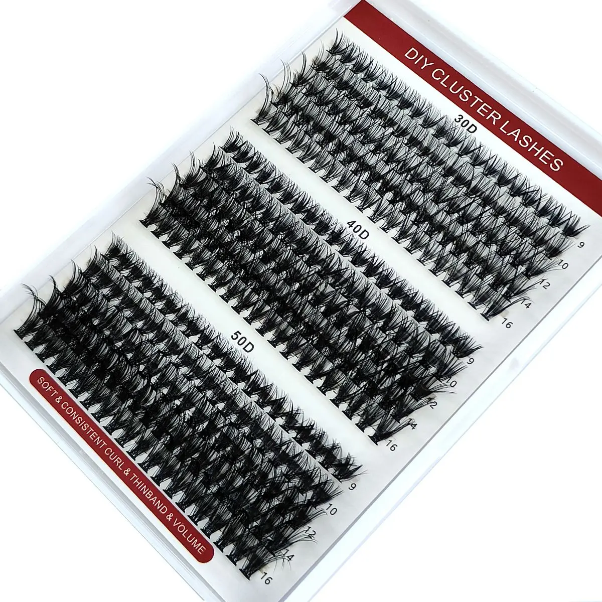 30D+40D+50D Mix Mink Eyelashes 300 Bundles Natural Eyelash extension Russia Individual Eyelash Cluster Makeup Tools Lashes Cilia