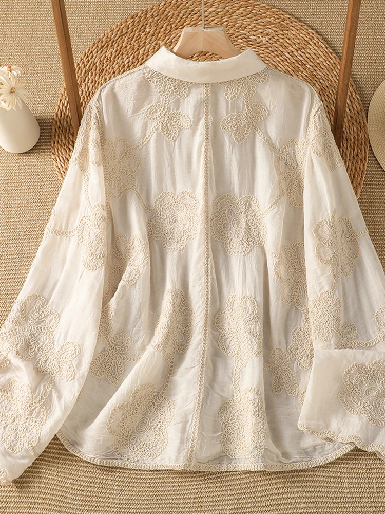 Heavy Embroidery Long Sleeve W - Embroidery Cardigan 评论和价格