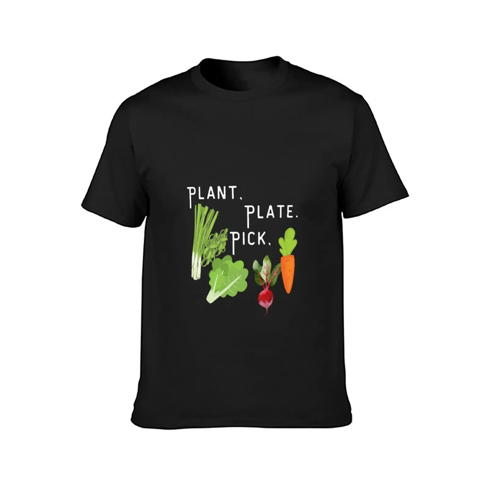 Plant.Pick.Plate T-Shirt plus sizes anime mens t shirts pack