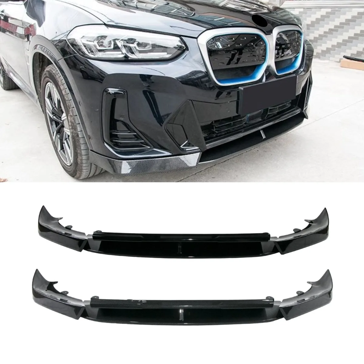 

Front Bumper Lip Spoiler Side Splitter Deflector Guards For BMW IX3/X3/X4 Body Kit Car Accessories