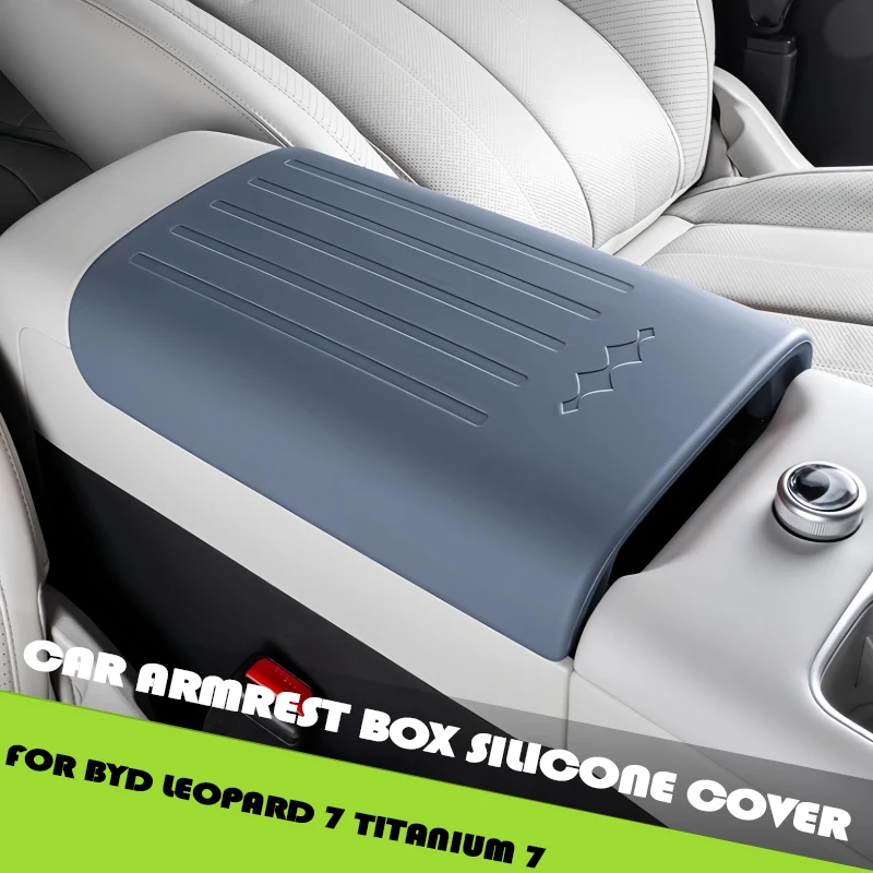 

Car Armrest Box Lid Silicone Protective Cover Fit for BYD Leopard 7 Titanium 7 Modified Car Armrest Box Height-increasing Pad