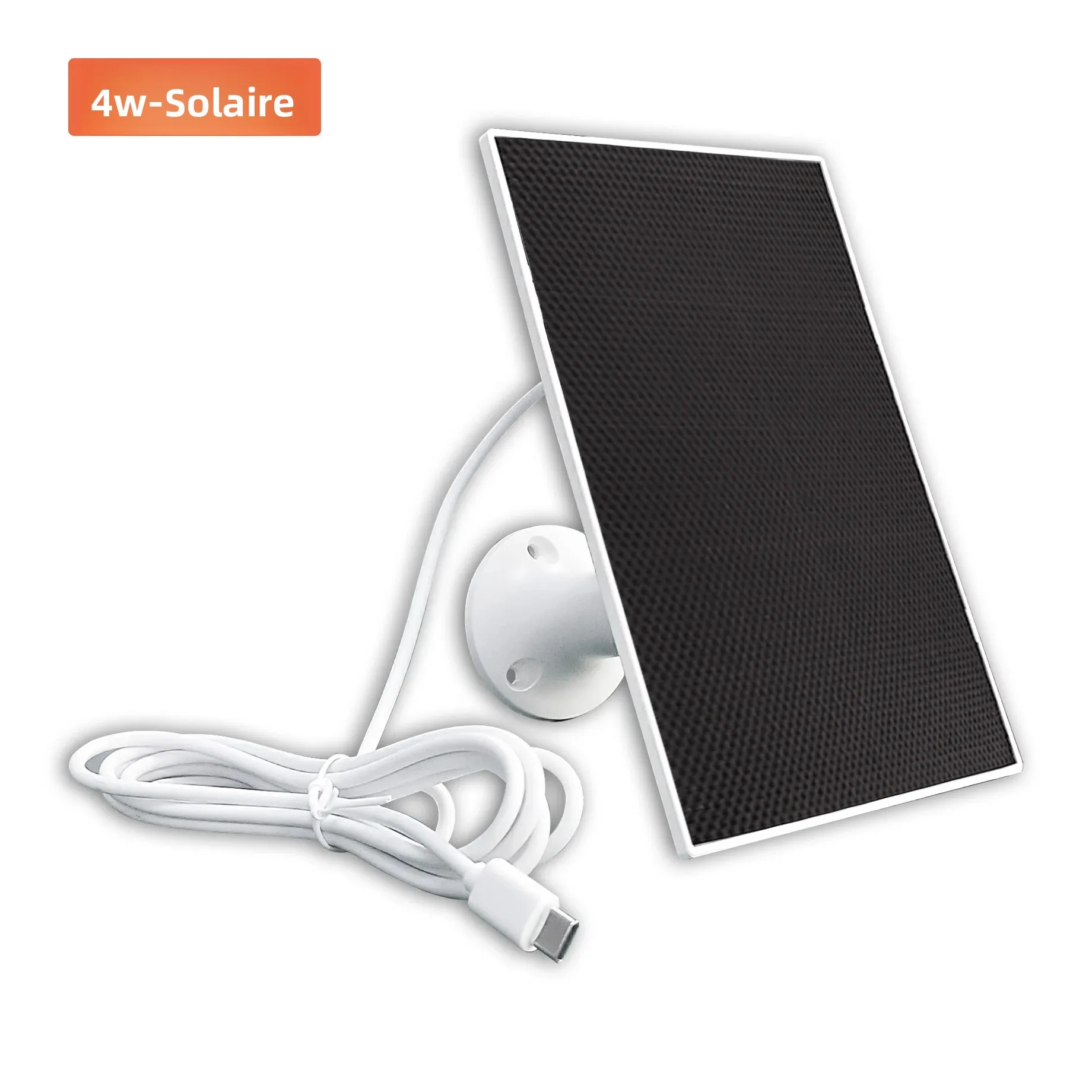 Caméra solaire IP WIFI blanche 4W, sécurité extérieure étanche avec carte Sim 4G, batterie USB 6V, alimentée par panneau solaire