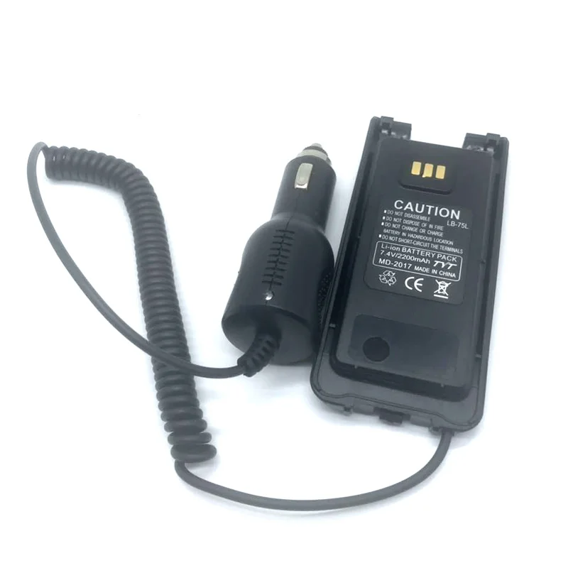 Оригинальное автомобильное зарядное устройство TYT 12-24 В, 3800 мАч, устройство для устранения неисправностей, цифровой радиоприемник DMR, аксессуары для раций