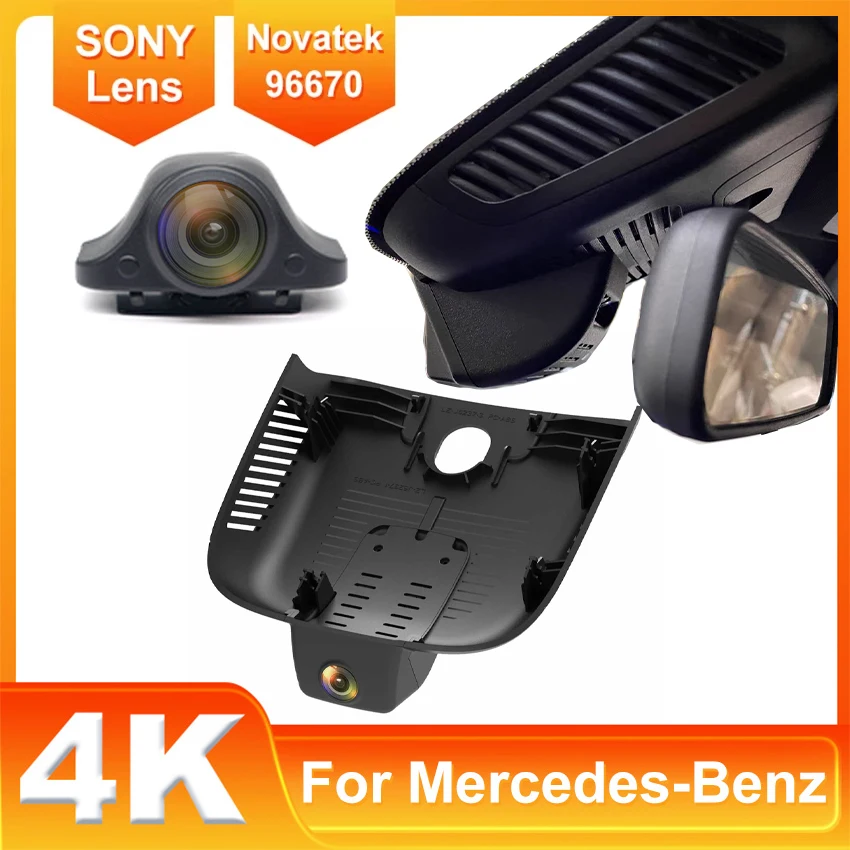 4K 2160P Wifi Car DVR Dashcam for Mercedes Benz A Class w177 B Class w118 w247 for Mercedes Benz AMG CLA35 A35 Video Recorder