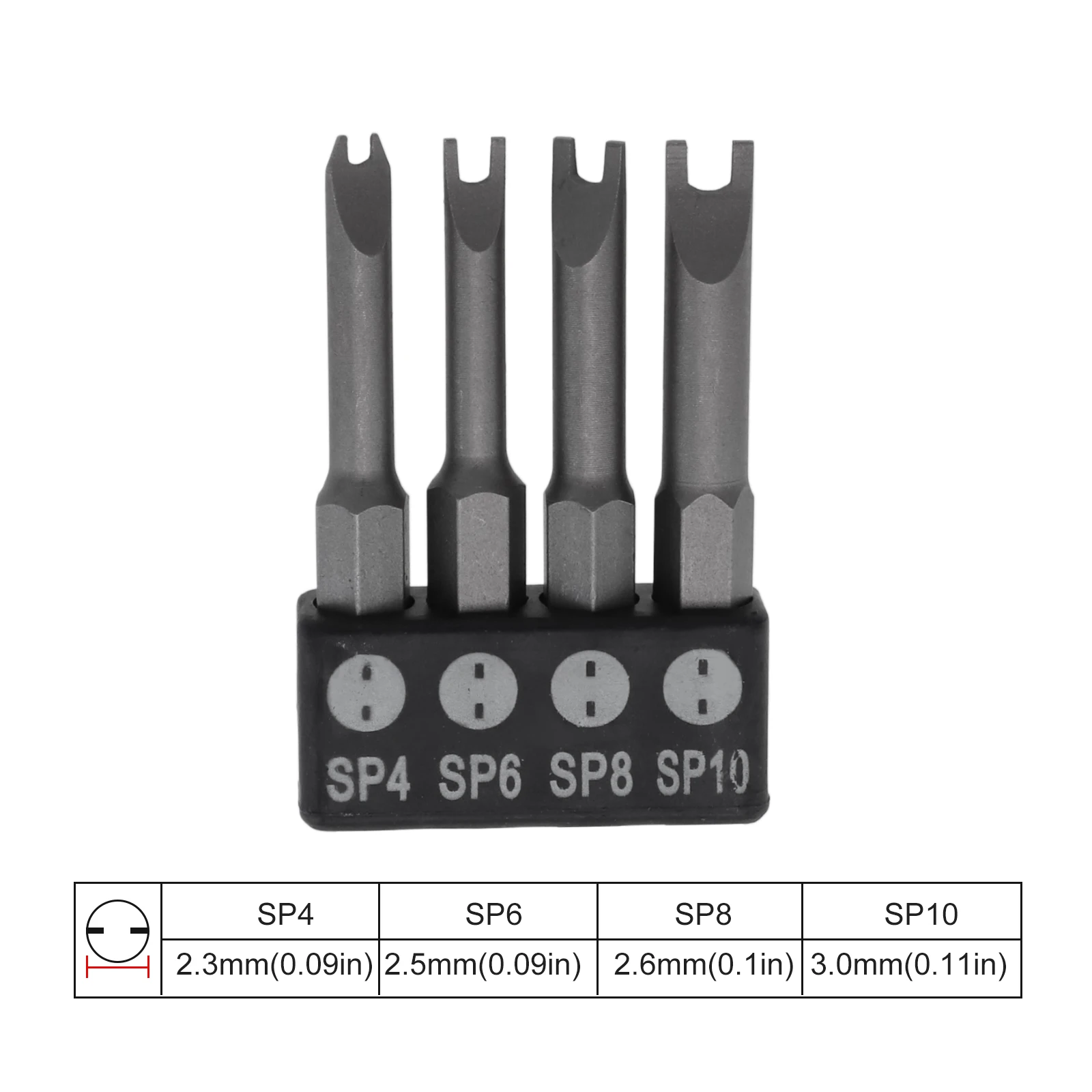 Brand New Screwdriver Bit Special-shaped 50mm Length 6.35mm（1/4inch）handle ABS + Metal Three Points Y Type/U Type    New