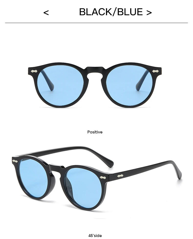2PCS Neue Stil Von Retro Gläser Runde Mode Mita Sonnenbrille Personalisierte Sonnenbrille JH3053 – Detail 14