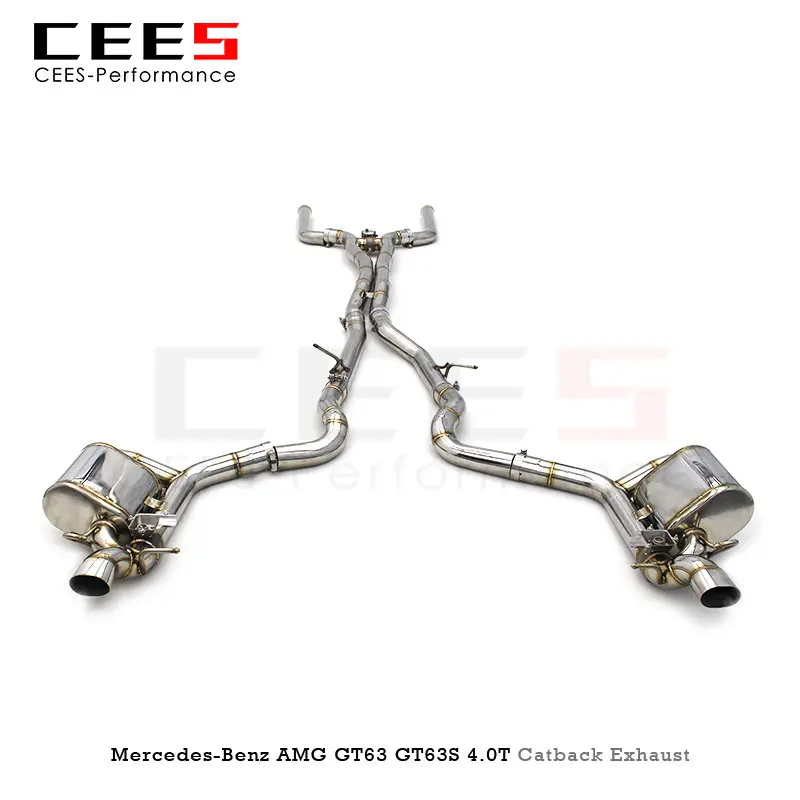 

CEES Exhaust Pipe For Mercedes-Benz AMG GT63/GT63S 4.0T 2019-2023 Catback Exhaust Escape 304Stainless Steel Car Exhaust System