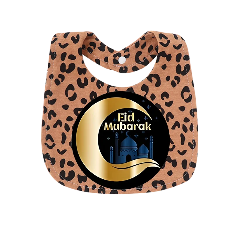 Mosque Print 2-Layer Drool Bib Snap Button Adjustable Leak Proof Wholesale Drop Shipping Mommy And Baby Lovely Baby Toy