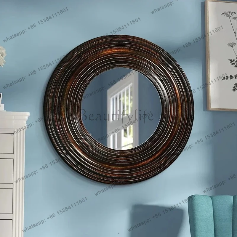 

European retro American country special-shaped home decoration mirror bathroom vanity mirror beauty bathroom mirror