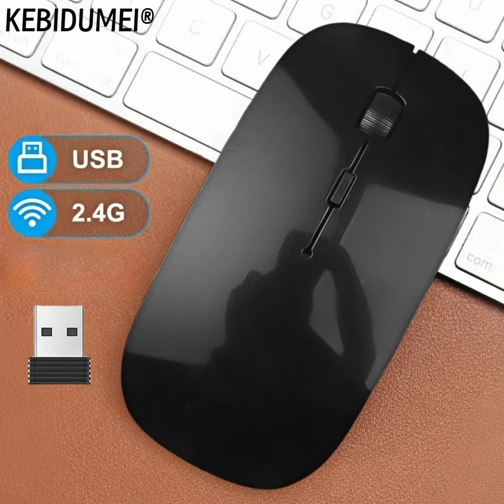 

Slim Wireless Mouse 2.4GHz Optical Mice 1600DPI Gamer Office Quiet Mouse Ergonomic Design Mice With USB Receiver For PC Laptop
