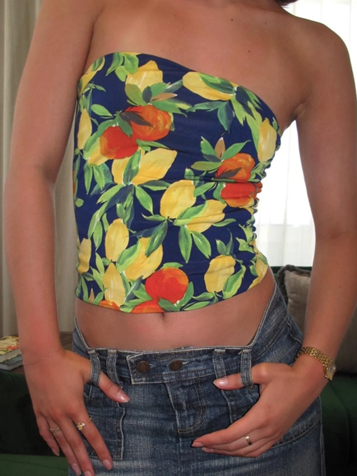 

Weird Puss Women's Slim Fit Svel Oil Painting Print Crop Top Tank Top Street Sle Summer Faion ort Length Vest