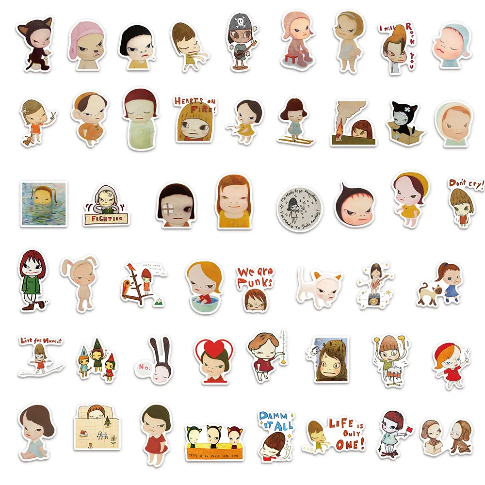 50 قطعة ملصقات Nara Meizhi لطيف كتيب المواد جراب هاتف الكمبيوتر المحمول الأمتعة كوب ماء الديكور ملصقات لعبة الأطفال #4