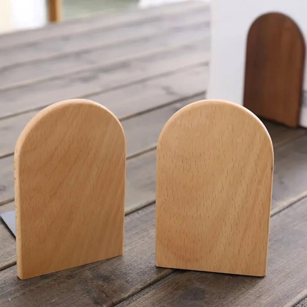 간단한 호두 나무 책 스탠드 크리 에이 티브 곰 동물 모양 귀여운 책 스토퍼 사무용품 Organizador De Libros Kawaii 선반