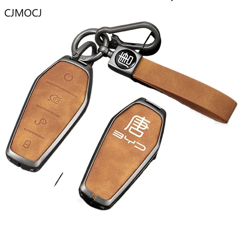 

Premium Zinc Alloy Key Cover Case for BYD Tang DMI / Tang EV / Glory Edition / DMP (2023-2025) - Protective Key Fob Shell