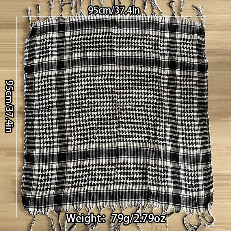 1pcs Spring Winter Military Fashion Lightweight Army Plaid Scarf Unisex Tactical Arab Scarf To Keep Warm