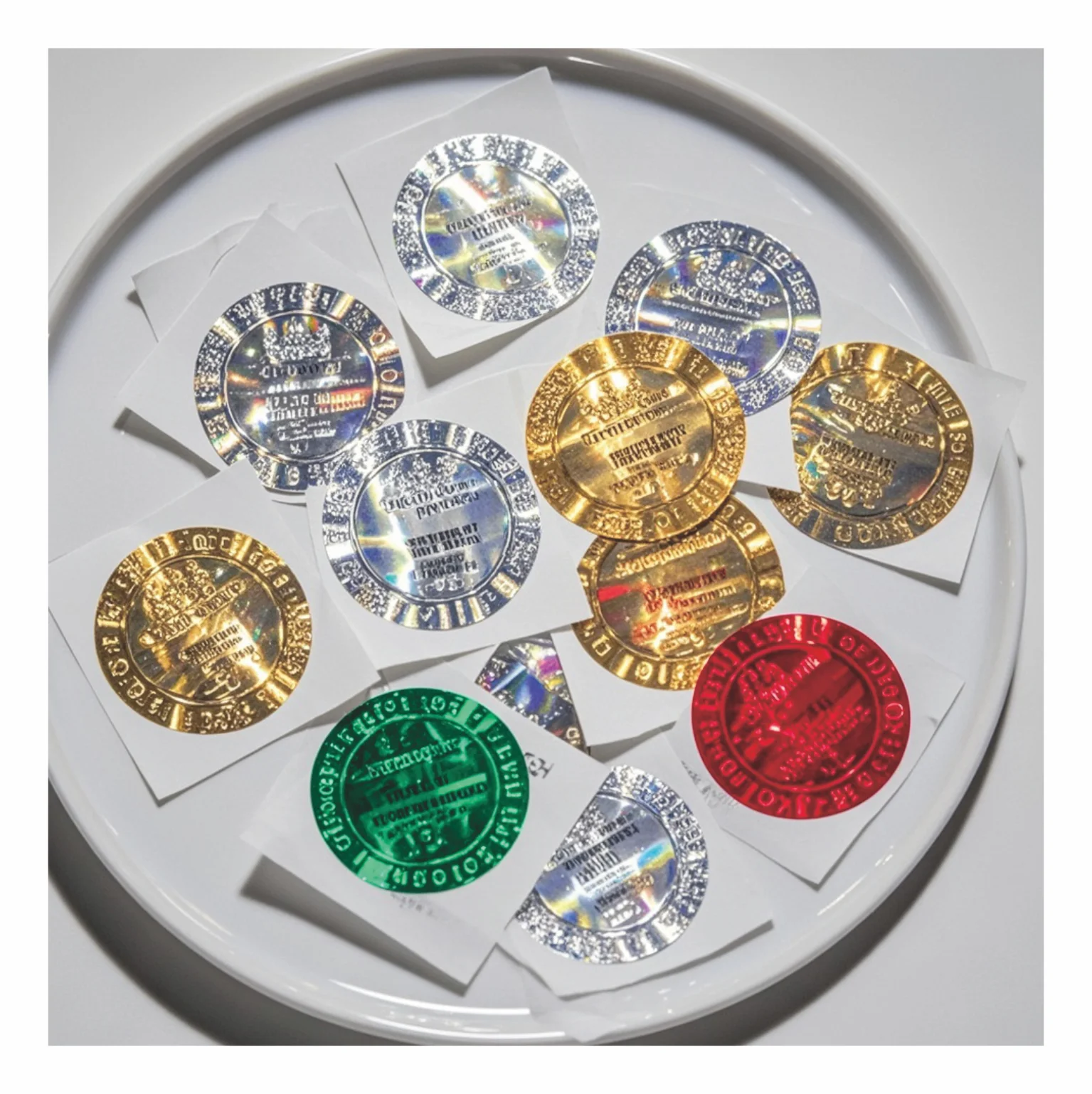 Brand New High Quality Hologram 3D Silver Security Sticker Scratch Off Hologram Sticker With High Quality