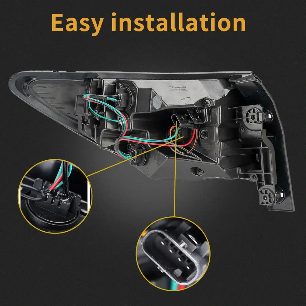 2013-2017 Chevy Traverse Right Side Rear Brake Lamp Assembly with Bulb and Wiring Harness for Passenger Side