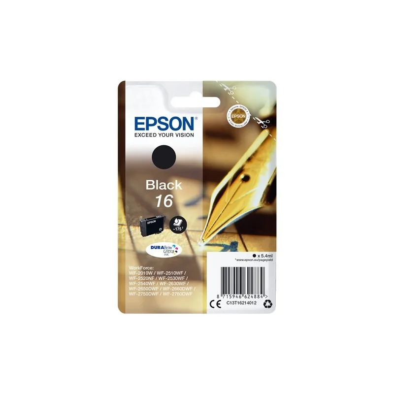 Epson T1621 black Original ink cartridge-C13T16214012 T1621 tintasycartuchos.com