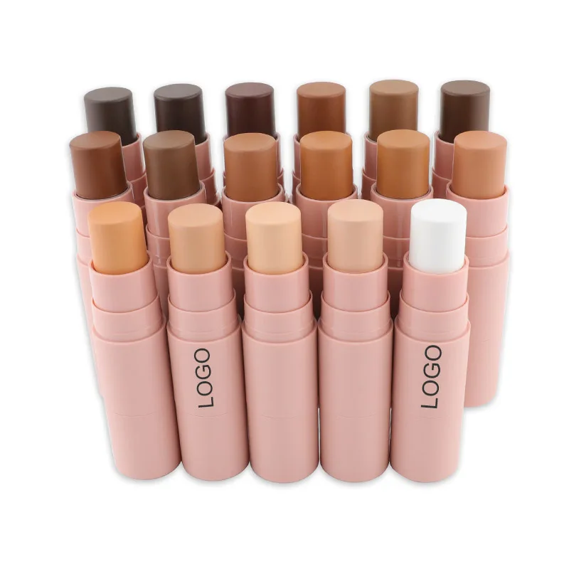 Contour Stick With Brush Contour Pen Waterproof Matte Finish Highlighters Shadow Contouring Pencil Cosmetics Print Logo Bulk