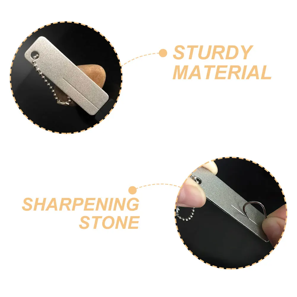 2pcs Fish Filing Machine Fishing Grinding Tool File Angling Accessories Mini Portable Outdoor Camping Hook Sharpener Hook File