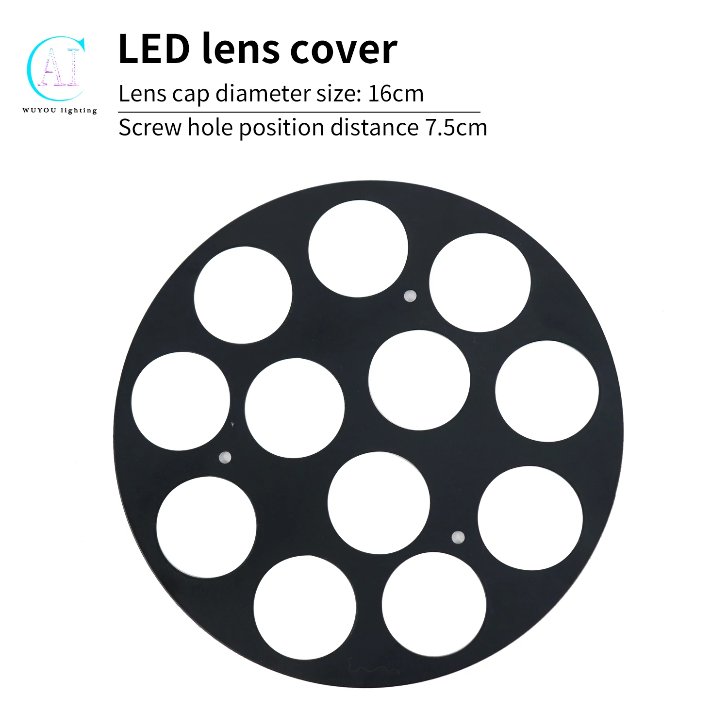 

Stage Light Repair Parts, 12x18w/12x12w Plastic Pa Lamp Lens Cover, Aluminum Lens Cover Piece, Pa Lamp Repair Parts