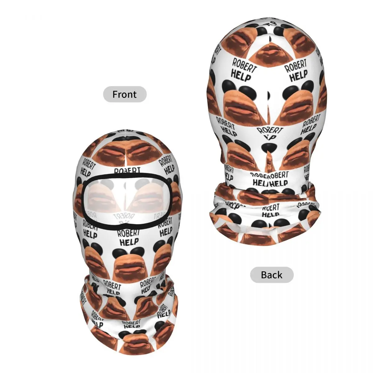 Marcus The Worm Robert Help Breathable Thin Balaclava Full Face Mask Sun Protection Neck Gaiter For Motorcycle Cycling