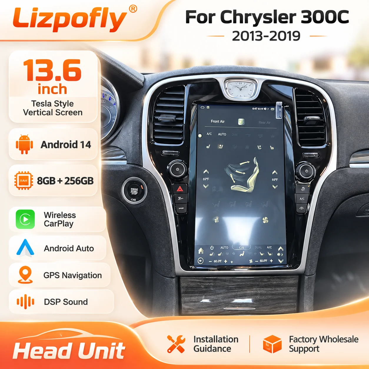 Lizpofly for Chrysler 300C 2013-2019 13.6