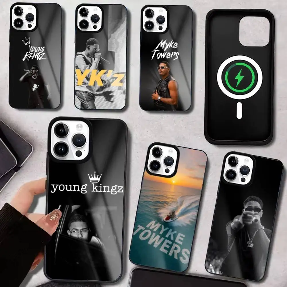 

M-Myke T-Towers Rapper Phone Case For iPhone17,16,15,14,13,12,11 Plus,Pro Max Magnetic For Magsafe Wireless Charging