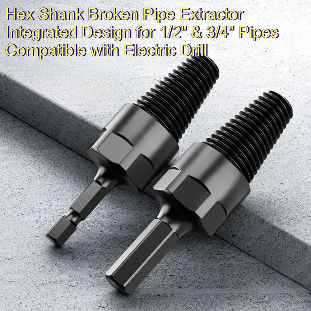 Hex Shank Broken Pipe Extractor 1/2