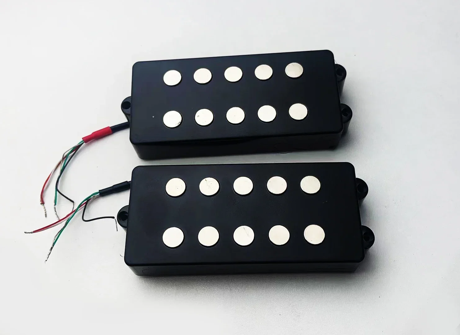 

Black 5 String Open Type Bass Guitar Pickup Humbucker For Music Man Bass Coil Tap with 4 corewire