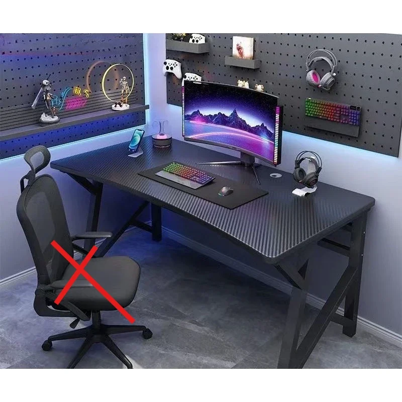 Gaming Computer Desk Bedroom Home Office Table Spacious PC Workstation Modern Desk Storage Organize Essentials Computer Desk