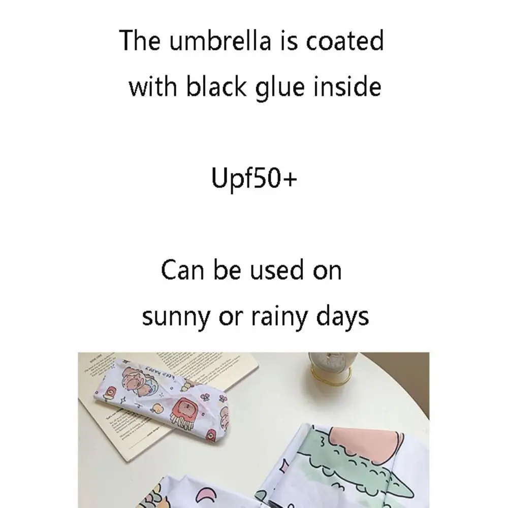 Automatic Capybara Umbrella Cute Dual-use UV Protection Sunshade Umbrella Foldable Folding Rain Umbrella Women Girl