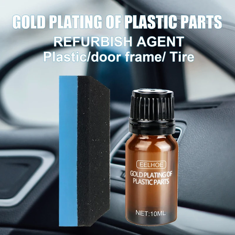 Universal Car Plastic Parts Refurbish Agent Maintenance Cleaner Practical Long-lasting 10ml Oating Paste Car Supplies Accessorie