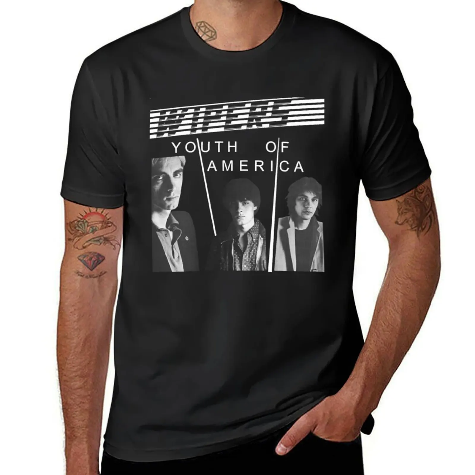 Wipers youth of america T-Shirt vintage korean fashion mens plain t shirts