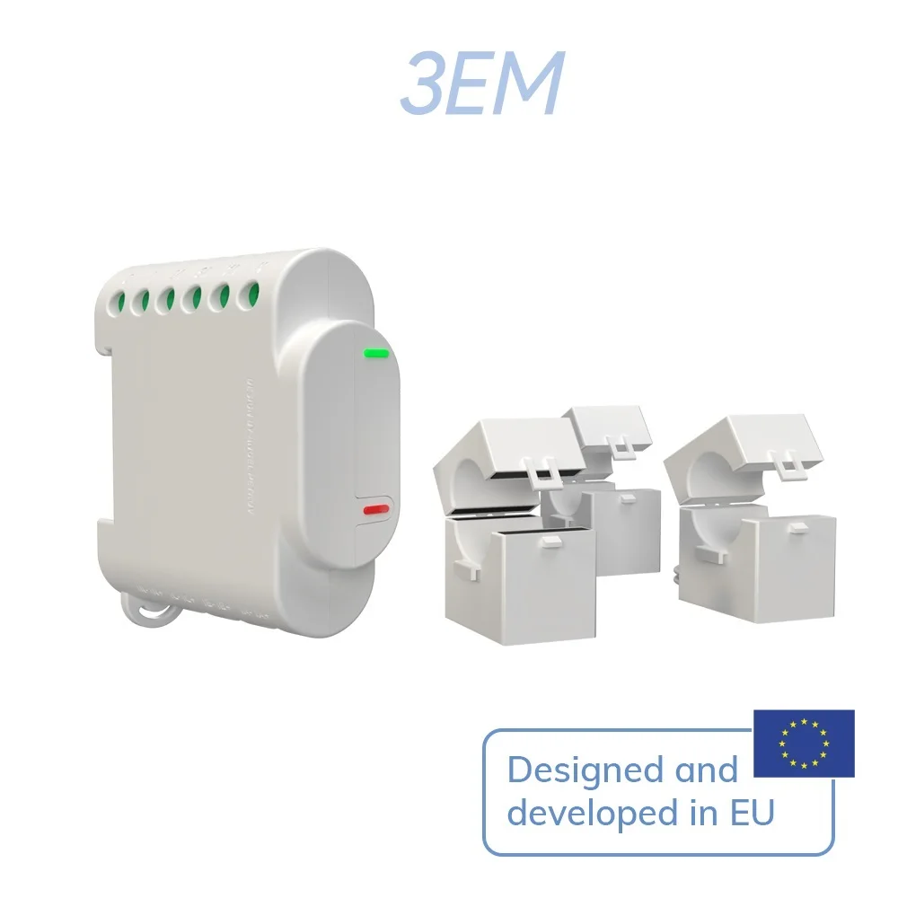 Go 3EM Medidor de energia operado por WiFi, monitor de controle trifásico, monitor de controle elétrico, circuito elétrico, eletrodomésticos de escritório