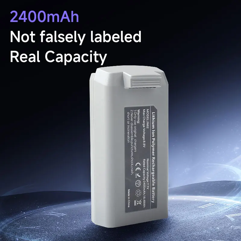 Аккумулятор времени полета 2400 мАч, 31 минуты для DJI Mini 4K/Mini 2/Mini 2 SE/Mini SE, аксессуары для интеллектуальных летных аккумуляторов