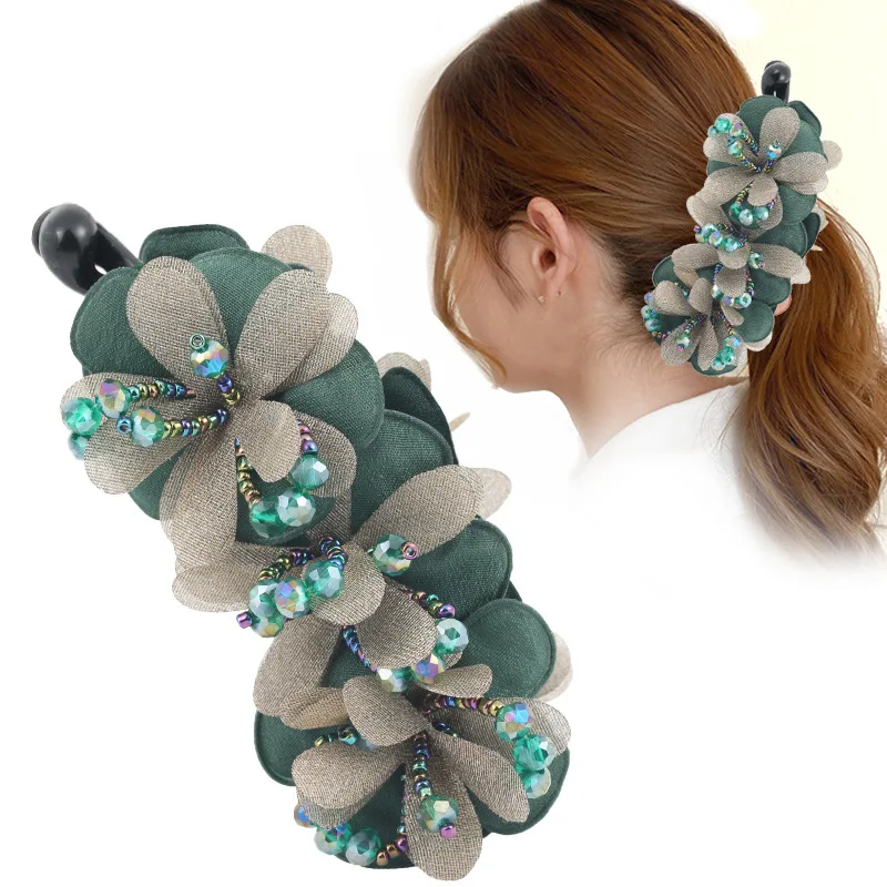 Neue Ankunft Koreanische Haarspange Twisted Banana Clip für Langes Haar Frauen Kopfbedeckung Haarschmuck Französischer Stil Haarklammer – Detail 6