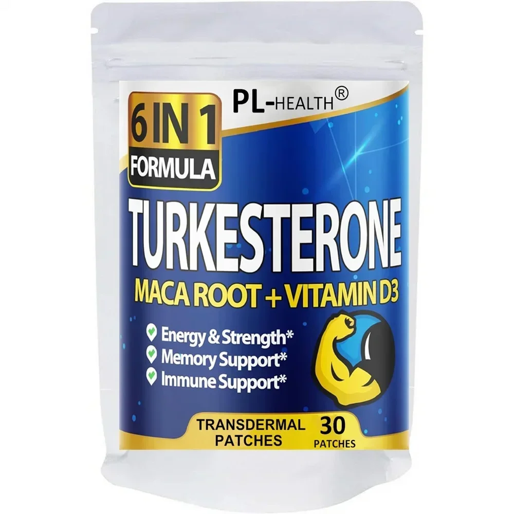 Turkesterone Transdermal Patches Boost Energy Stamina -30 Patches One Month Supply