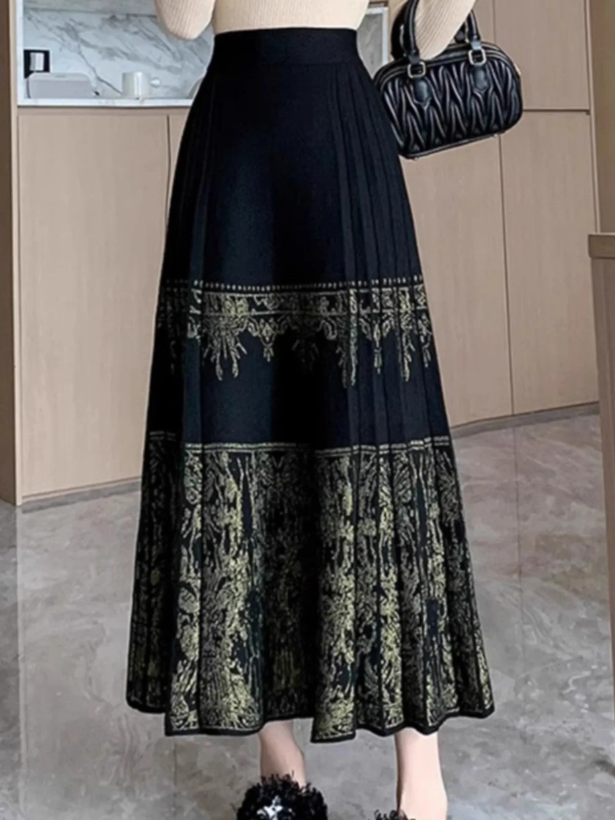 

Ele Chinese Sle Reformed Hanfu Skirt Women's Adult High Waist Midi Skirt Commute Korean Sle Asymmetrical H pe