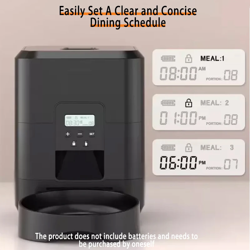2L Smart Pet Feeder Automatic Cat Food Dispenser Cat Dog Bowl Automatic Cat Feeder Dog Slow Food Machine With Timed Quantitative