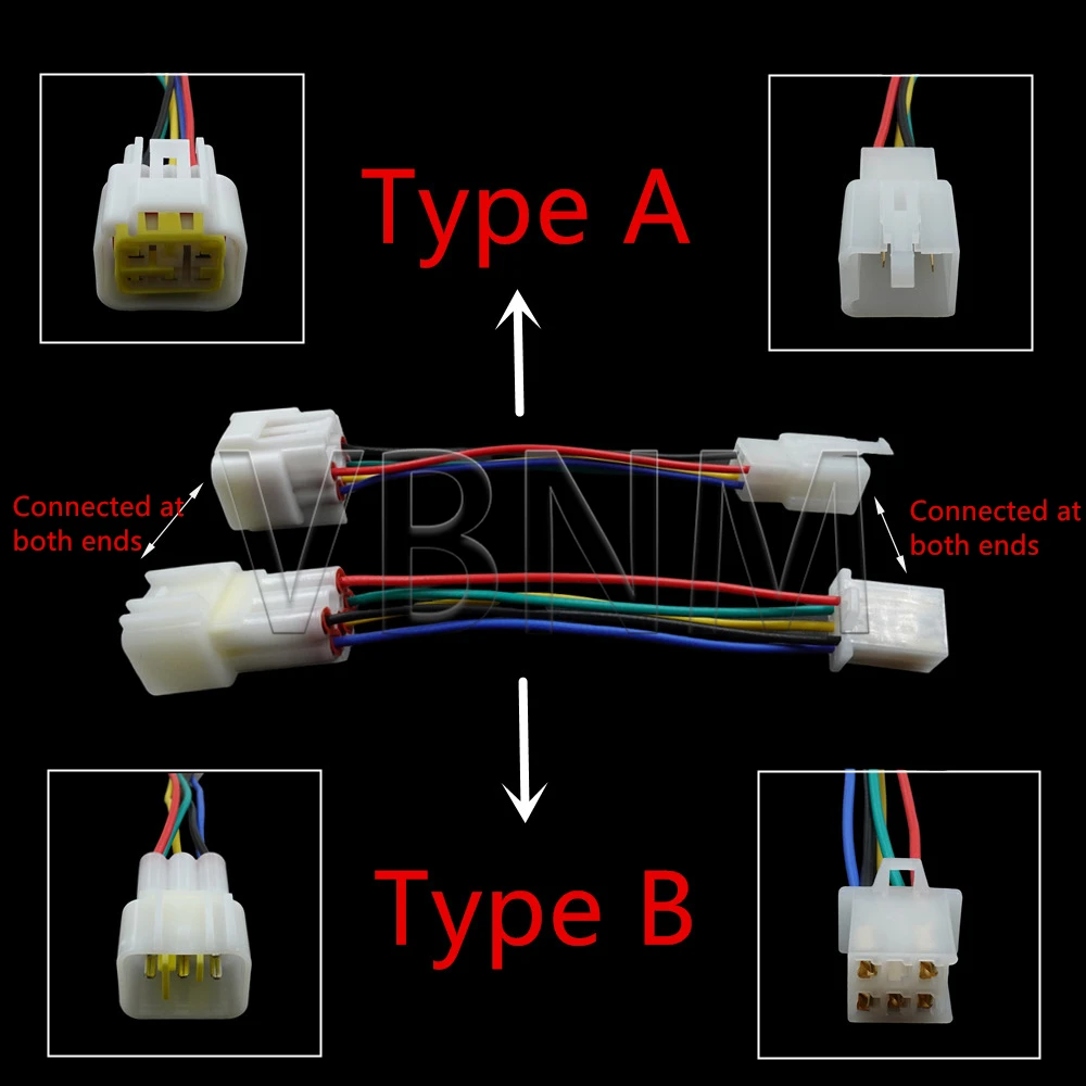 1 p Electric Bicycle Tool Hall Extension Wiring Ebike Waterproof Hall Conversion Plug-in Motor Hall Adapter 2 Models Ebike Tools