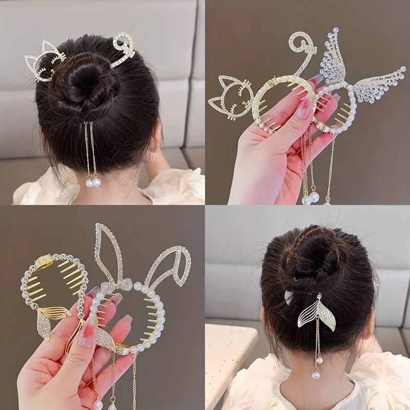 Children\'s Pills Head Ponytail Buckle Hair Accessories Girls Pills Head Fashion Tassel Hair Clips Sub-girls Hundred Headwear