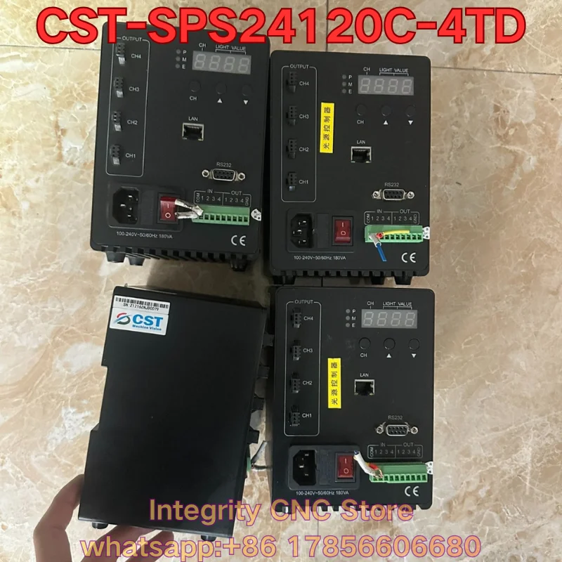 Second-hand CST-SPS24120C-4TD industrial light source controller function test is normal