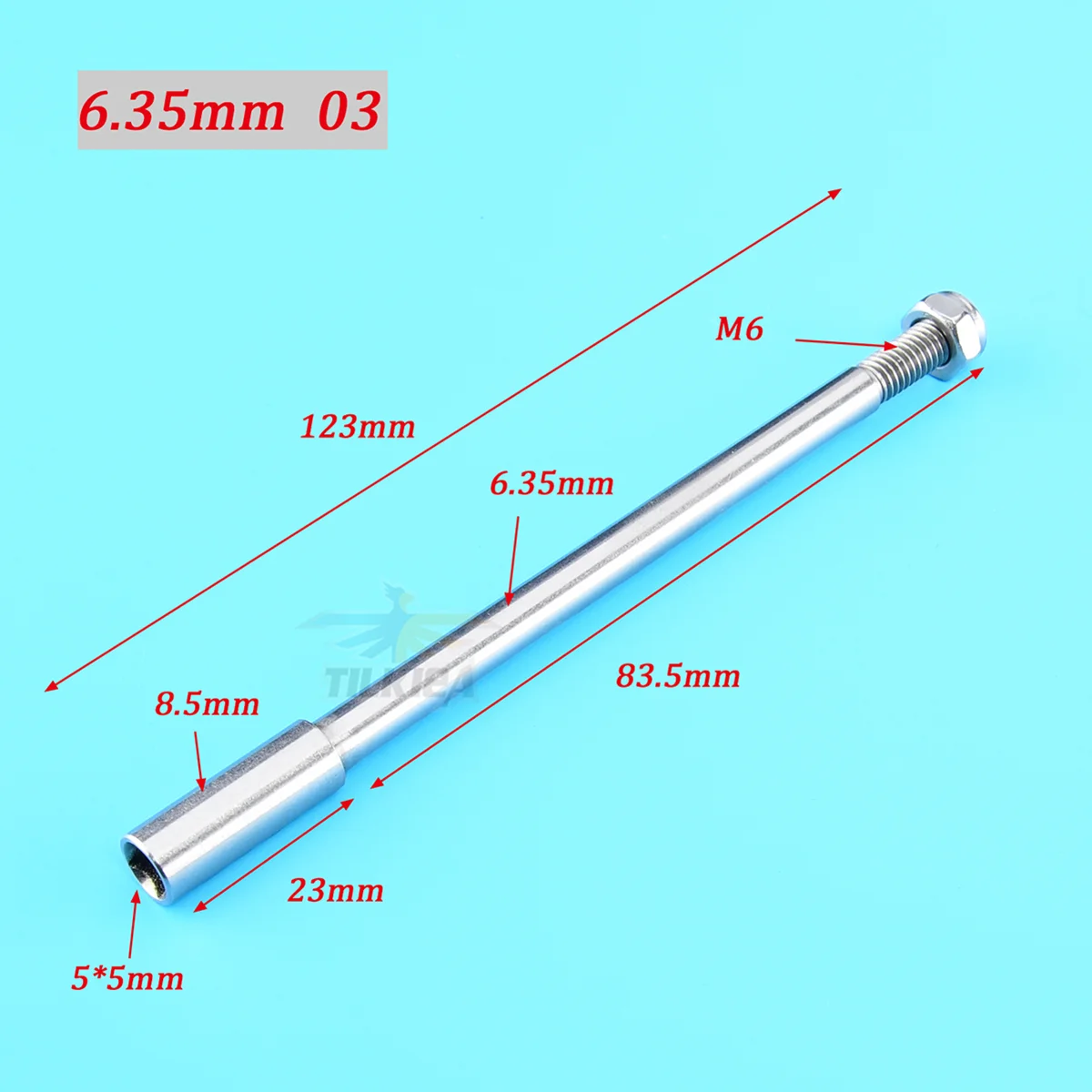 Rc قارب الصلب/الفولاذ المقاوم للصدأ 3.18/4/4.76/ 6.35 مللي متر عالية السرعة الصلب 6.4 مللي متر الدعامة رمح لقارب rc فليكس رمح كابل نوعية جيدة #4