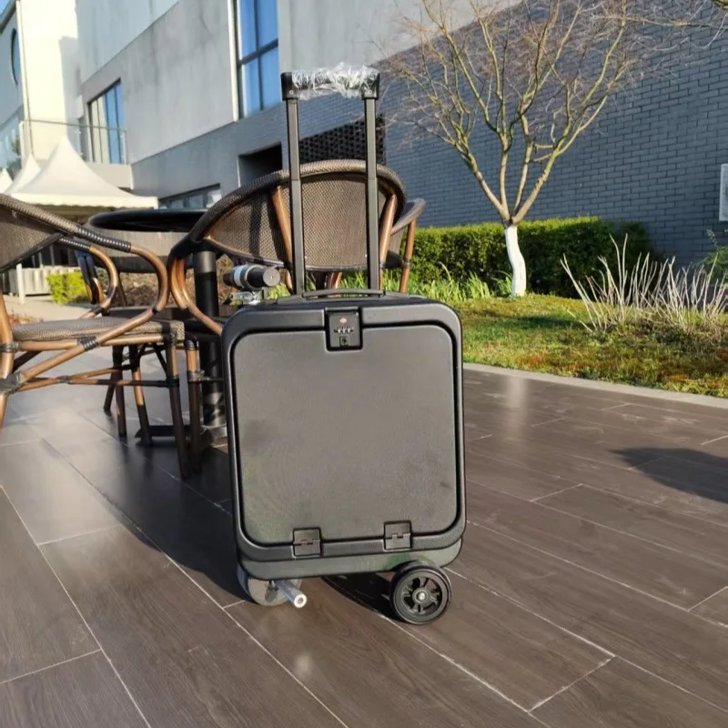 New Electric Cycling Suitcase Multi-functional Aluminum Frame Front Open Suitcase 20-inch Boarding Case Suitcase