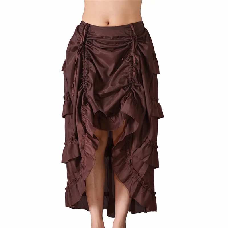 Hofkorset onregelmatige rok, Pirates of the Caribbean rok, uniforme petticoat, dansvoorstelling rok 2025, nieuw