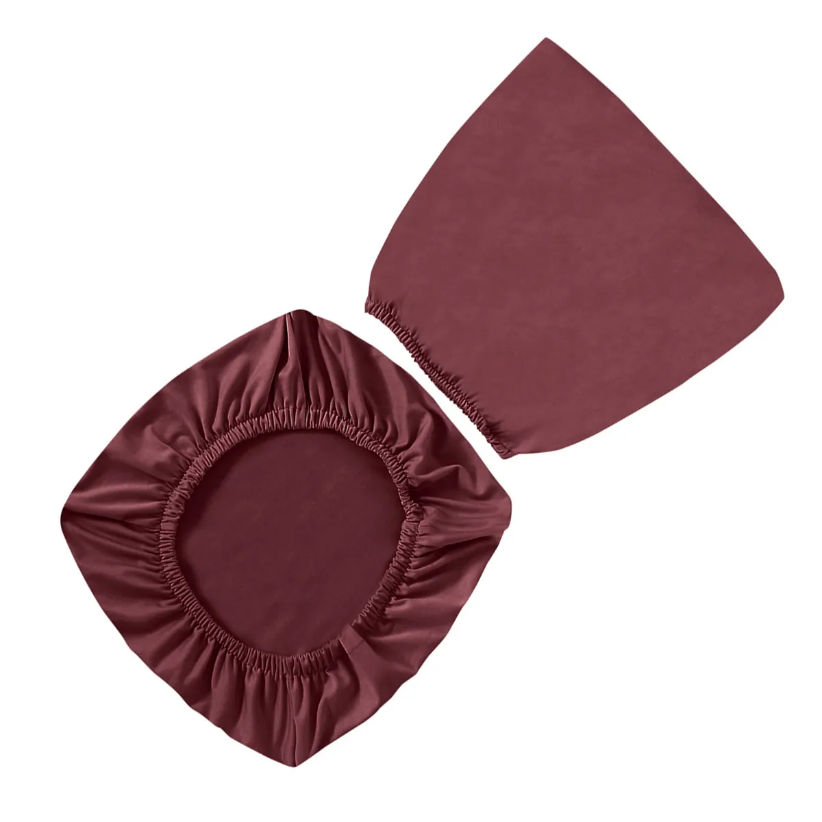Solid Color Elastic Stretchy Split Chair Cover for Dining Room Banquet Folding Stacking Chairs Party Wedding Ceremony Office Use