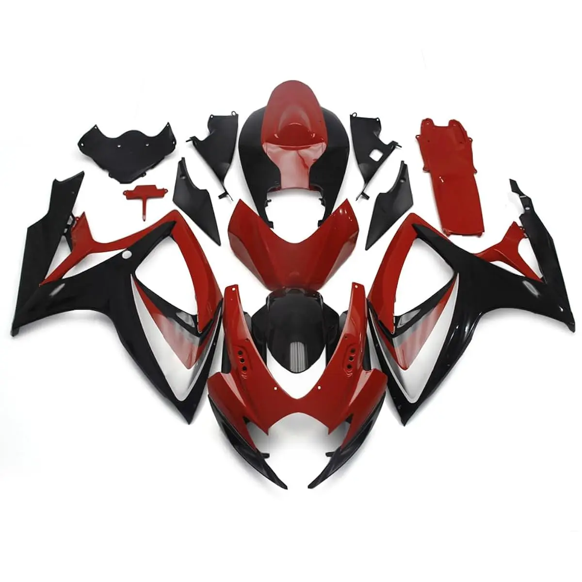 

Комплект красно-черных обтекателей для мотоциклов 600 750 2006-2007 годов, аксессуары для модификации мотоциклов